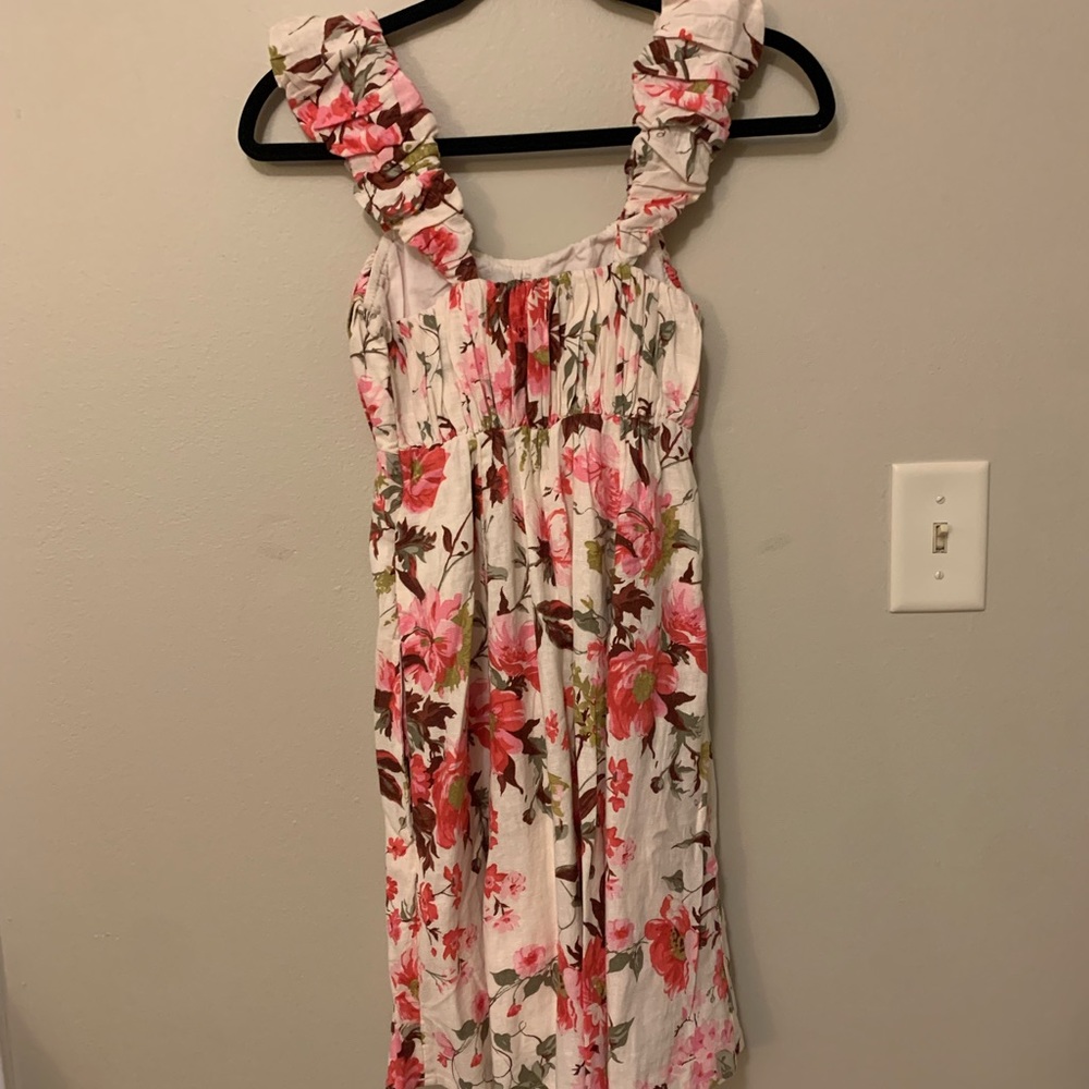 NWT Abercrombie & Fitch Puff Strap Babydoll Mini Dress XS - Picture 3 of 4